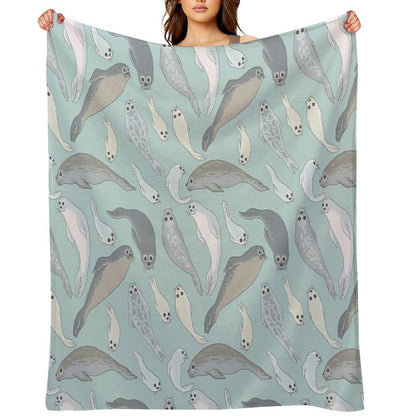 Seals Throw Blanket