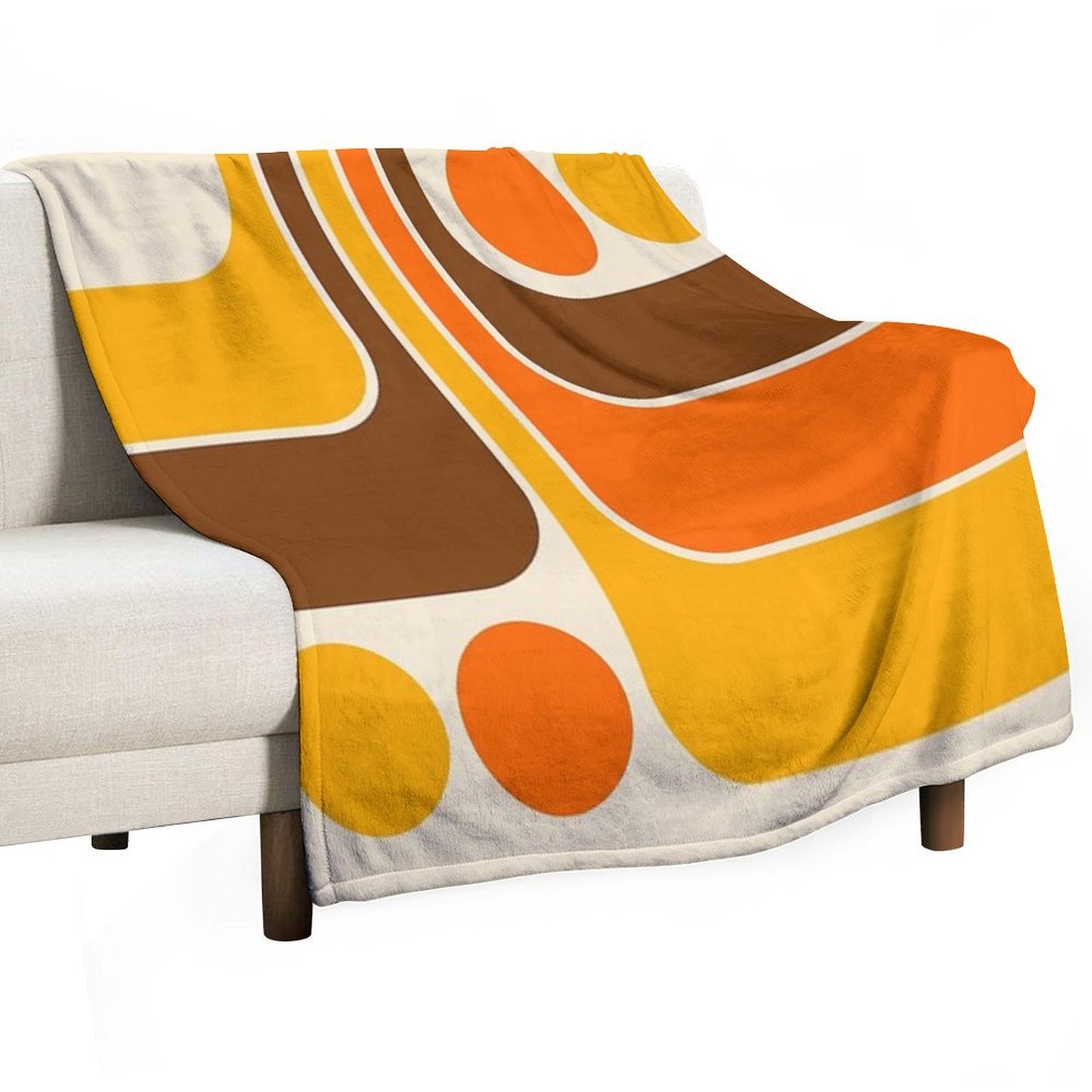 Retro Geometric Design 624 Throw Blanket
