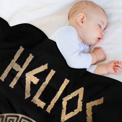 Helios Greek God of The Sun Ancient Symbol Throw Blanket