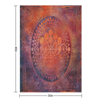 Desert Crop Circle Throw Blanket