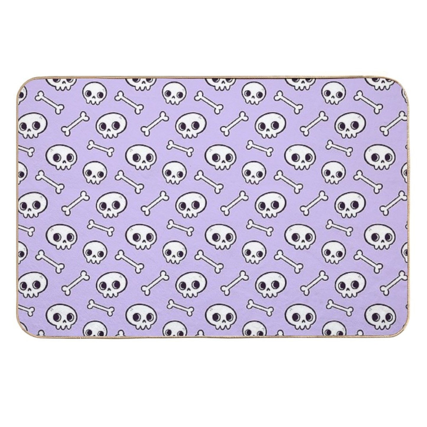 Cute Skulls  Purple  Nikury  High-Traffic Bath Mat