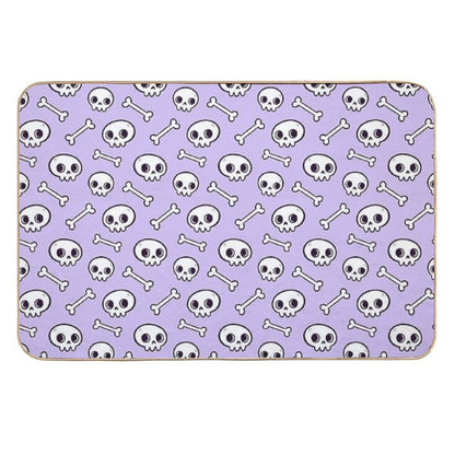 Cute Skulls  Purple  Nikury  High-Traffic Bath Mat