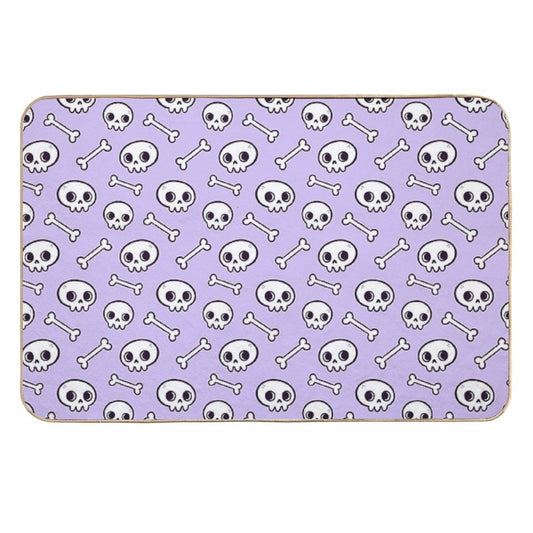 Cute Skulls  Purple  Nikury  High-Traffic Bath Mat