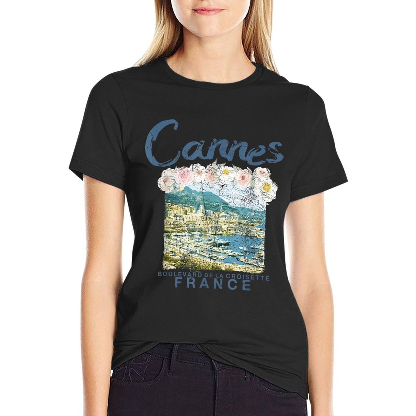FRANCE Cannes French Riviera Vintage Travel T  Trendy Pattern T-Shirt