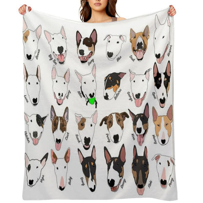 Glasgow Bull Terrier Club Throw Blanket