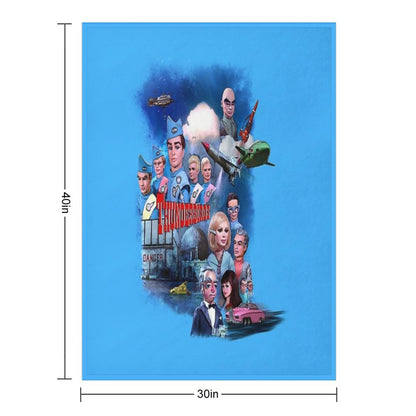 Thunderbirds Drawing 1 Throw Blanket
