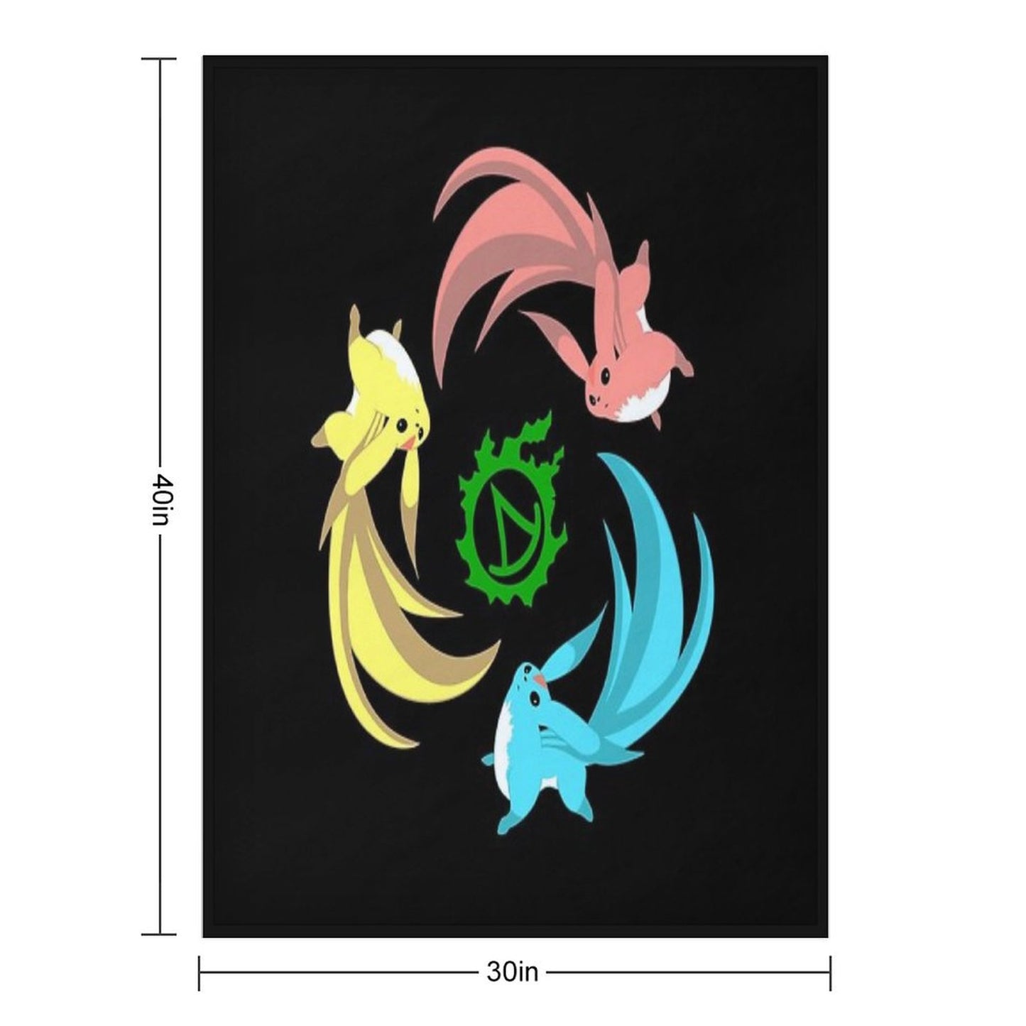 FFXIV Summoner - Carbuncles Throw Blanket