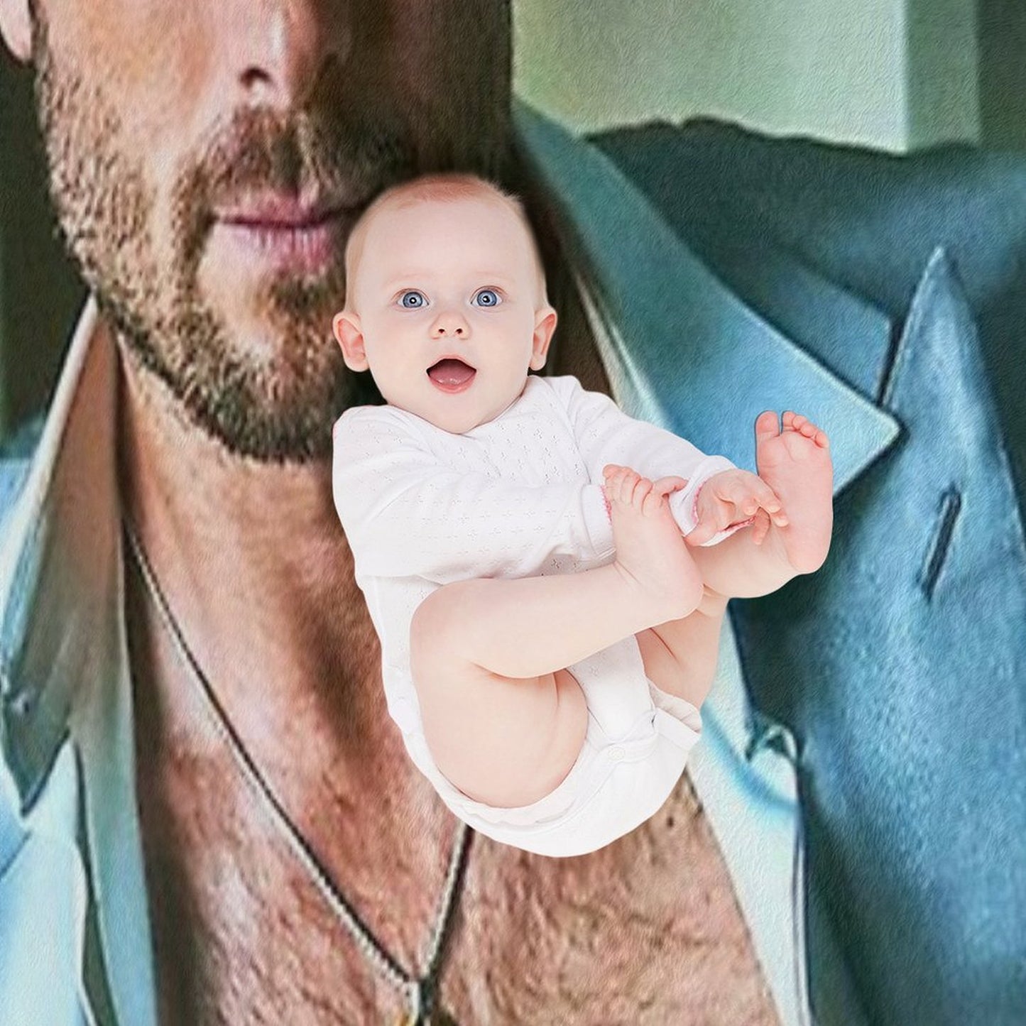 Glen Powell Handsome Throw Blanket