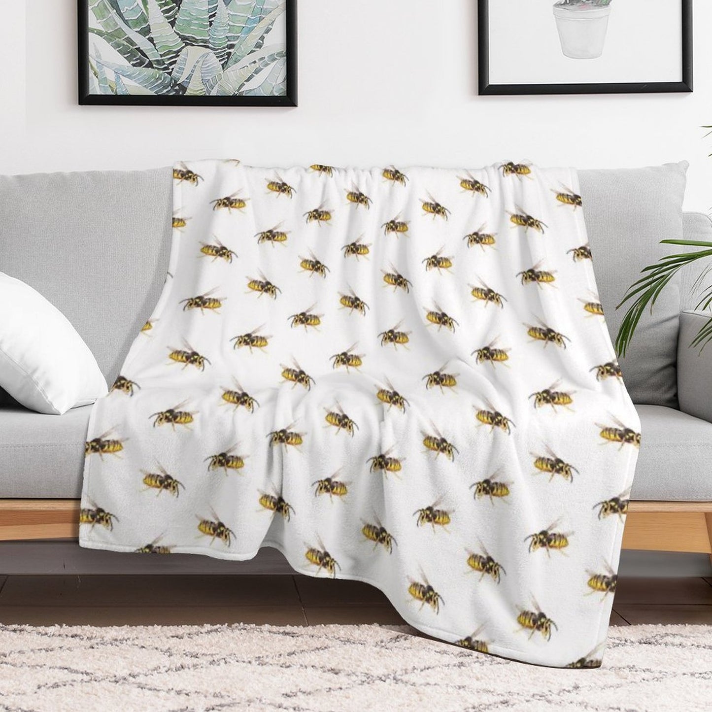 The Wasp Throw Blanket