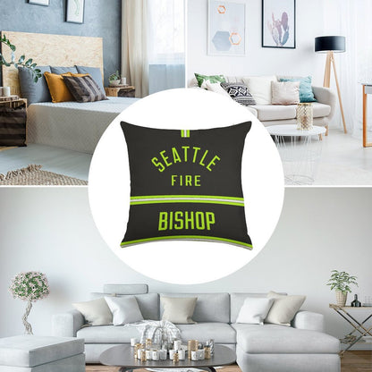 Station 19 - Seattle Fire Bishop Turnouts Pillow Linen Throw Pillow Cover