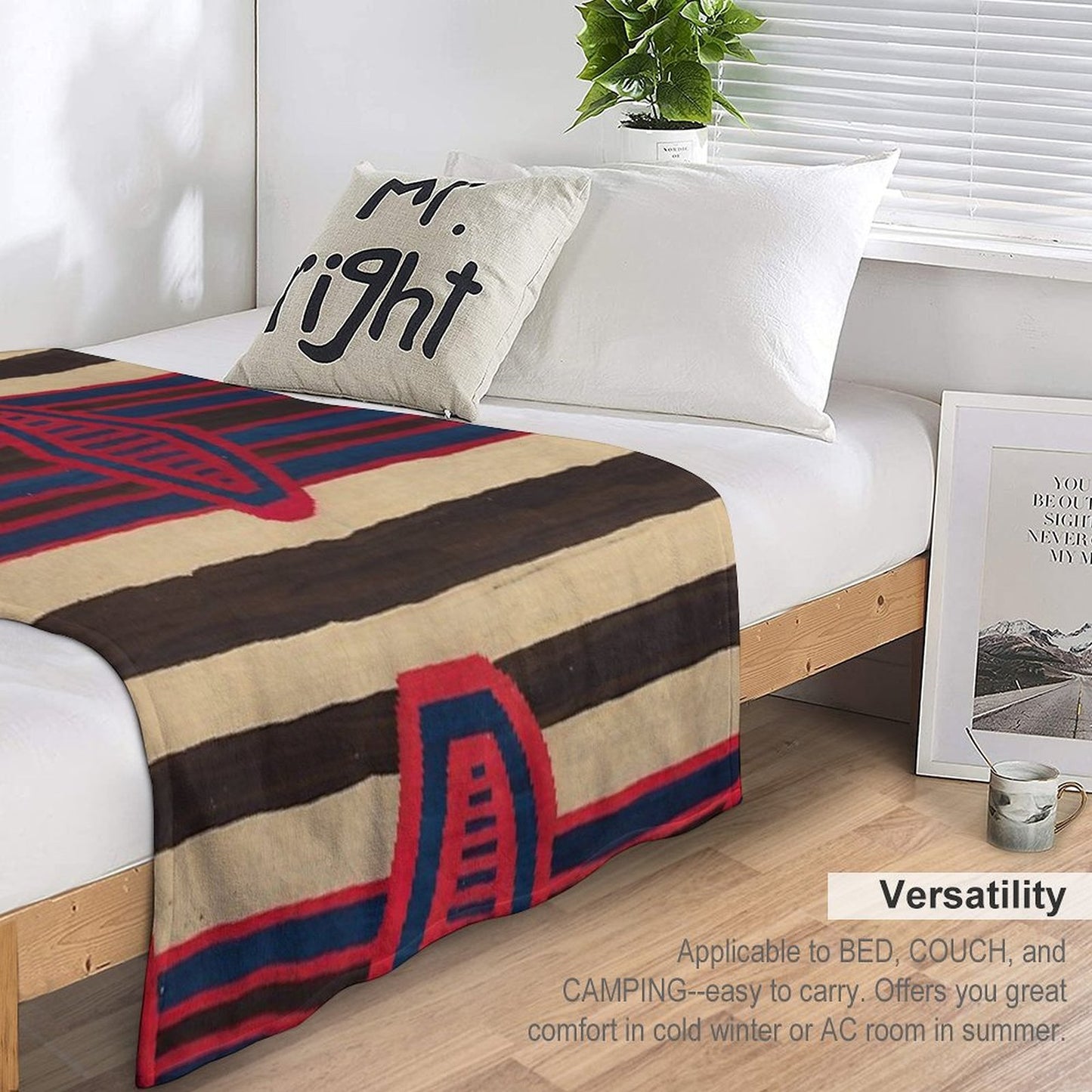 Indigenous Designs I  Chief's Blanket  Navajo Weavings Throw Blanket