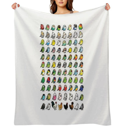 Everybirdy Collection Throw Blanket