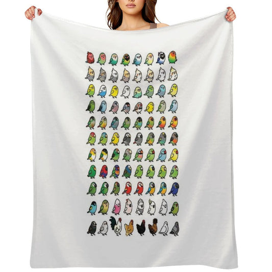 Everybirdy Collection Throw Blanket