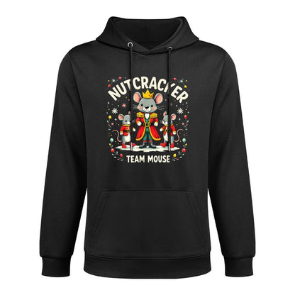 Nutcracker Team Mouse Christmas Ballet Gift Merry Christmas Kangaroo Pocket Hoodie