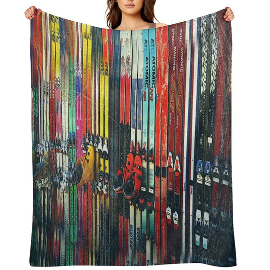 Ski Sun Valley Throw Blanket
