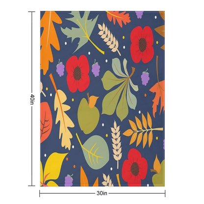 Autumn Leaves Throw Blanket