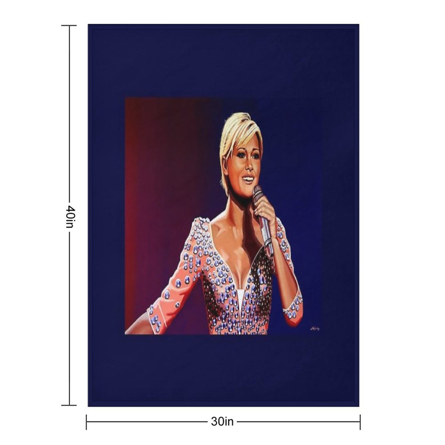 Helene Fischer Painting Throw Blanket