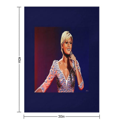 Helene Fischer Painting Throw Blanket
