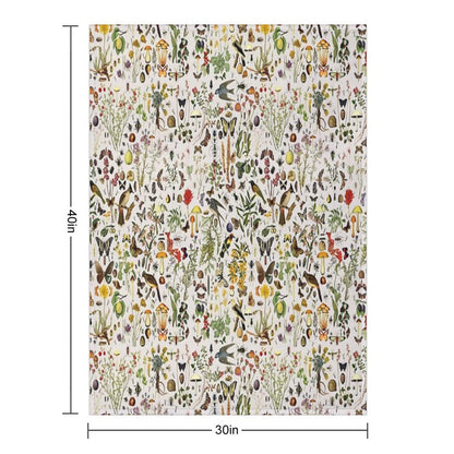 Biology of America USA Throw Blanket