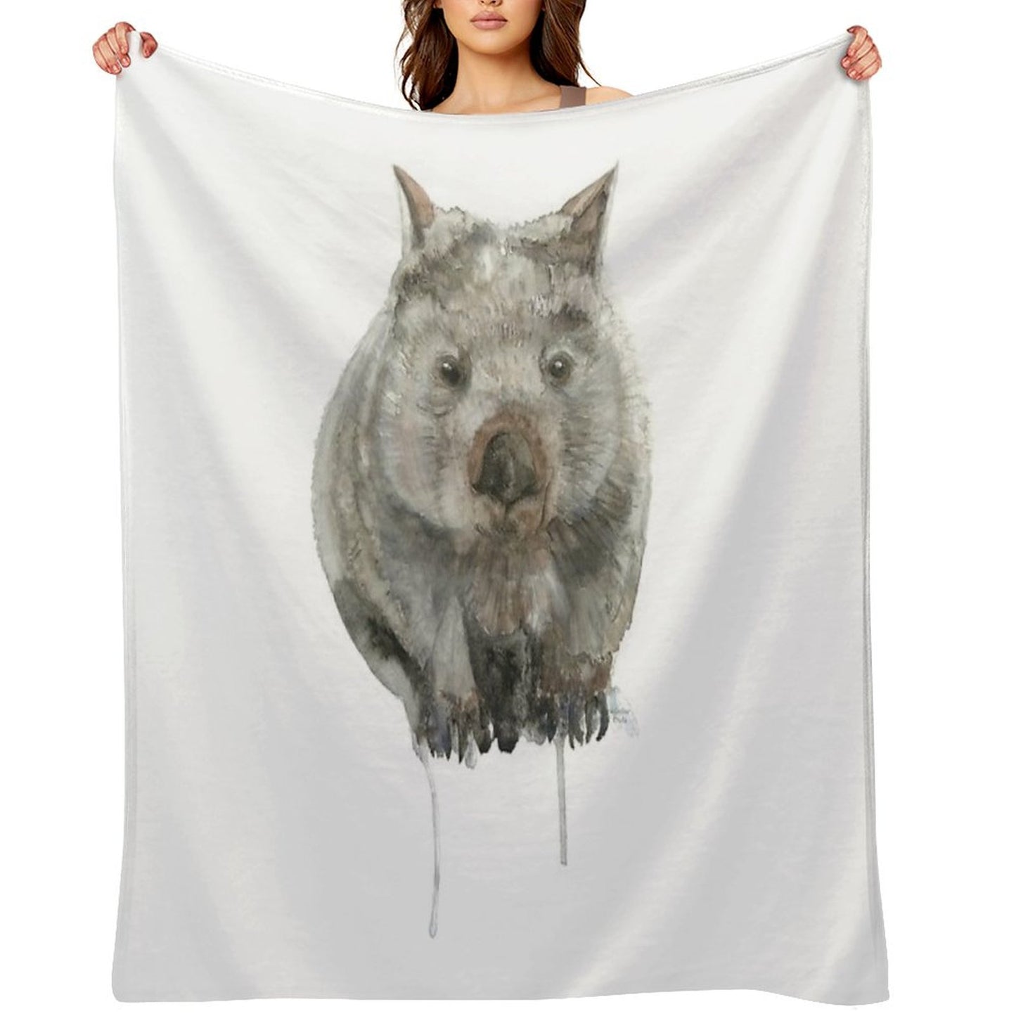 Common Wombat Throw Blanket