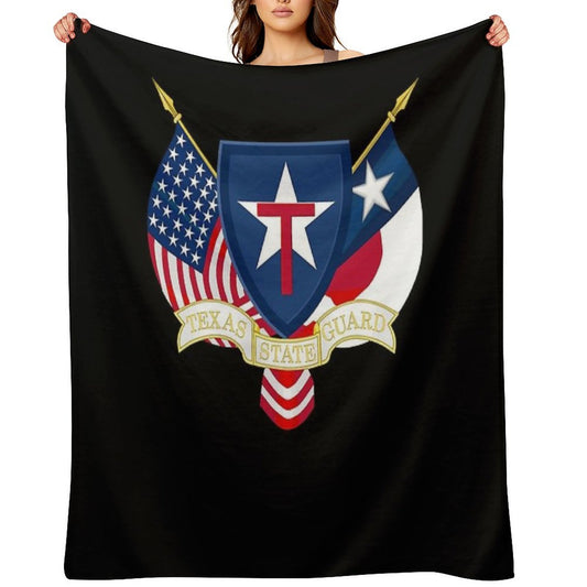 Texas State Guard Throw Blanket