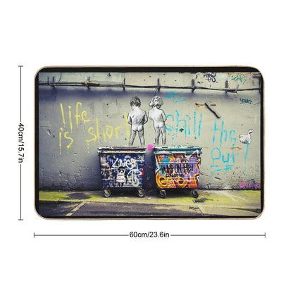 Banksy Chill The Duck Out Bath Mat