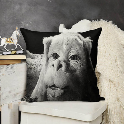 Falkor The Luck Dragon From The Neverending Story Design Linen Throw Pillow Cover