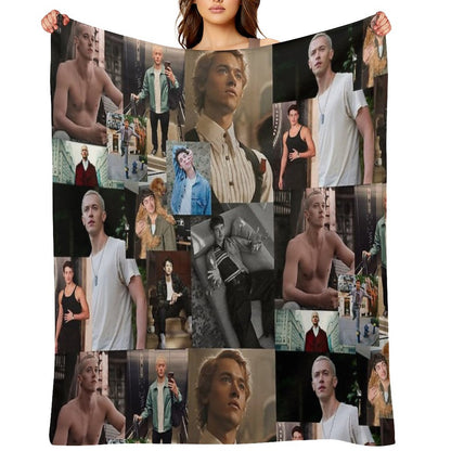 Tom Blyth Coriolanus Snow Throw Blanket
