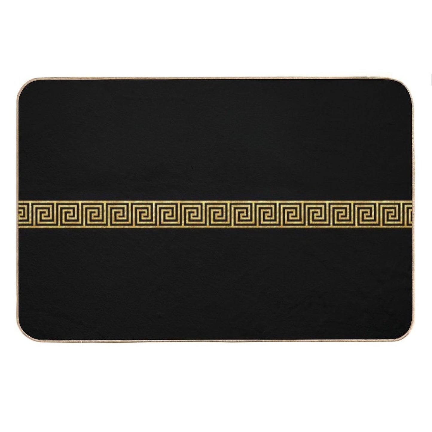 Gold Greek Key Bath Mat