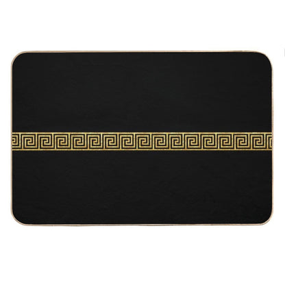 Gold Greek Key Bath Mat