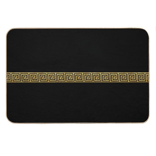 Gold Greek Key Bath Mat