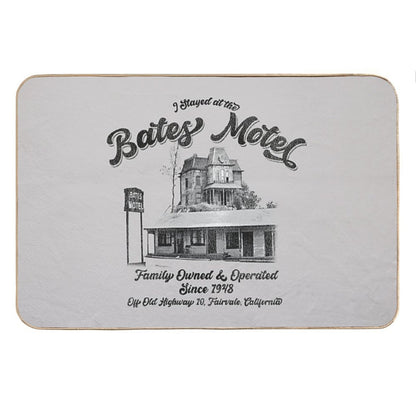 I Stayed At The Bates Motel Bath Mat