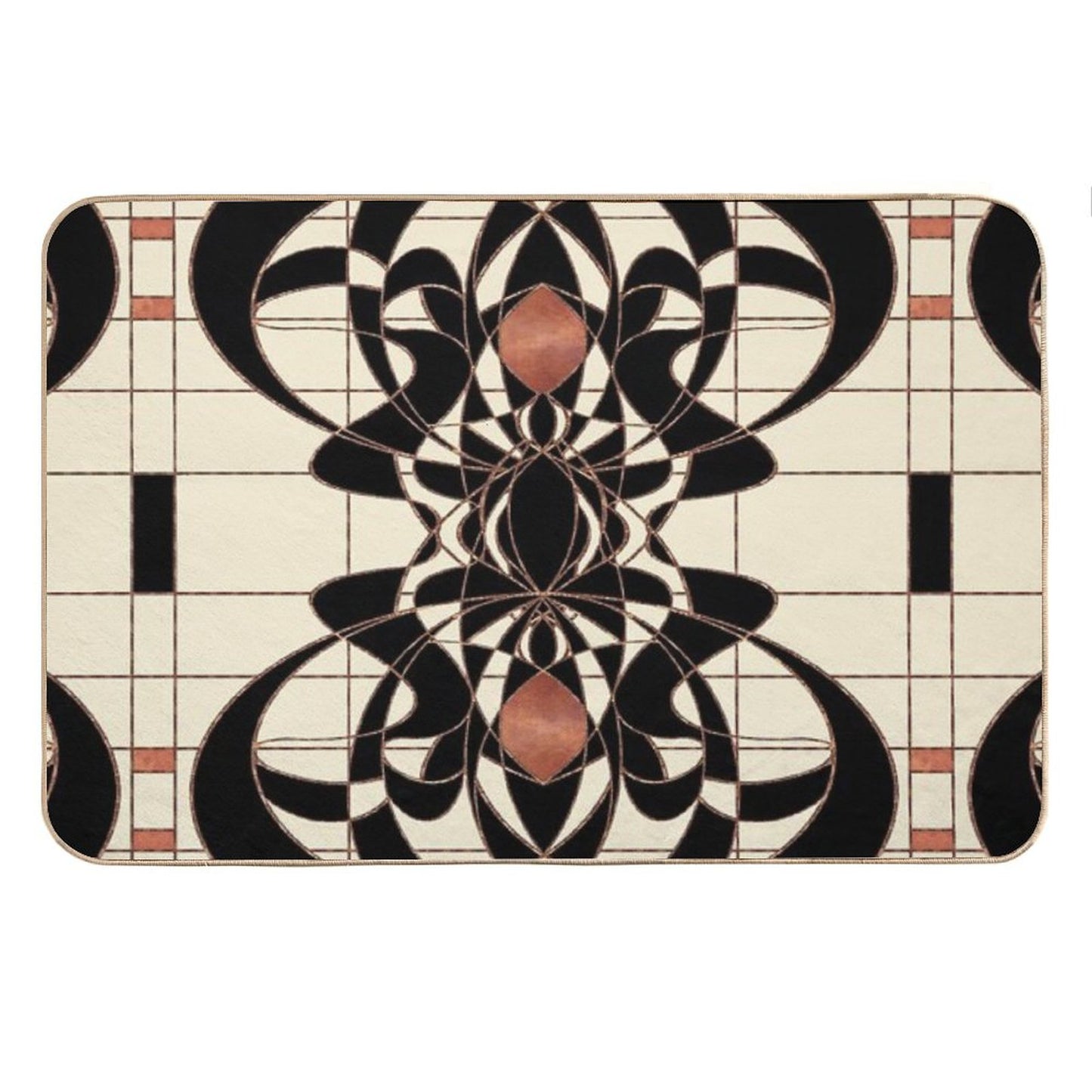 Twenties Vintage Art Deco Art Nouveau Design Bath Mat