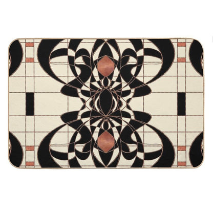 Twenties Vintage Art Deco Art Nouveau Design Bath Mat