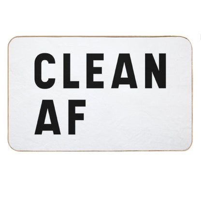 Clean AF - Funny Saying Bath Mat