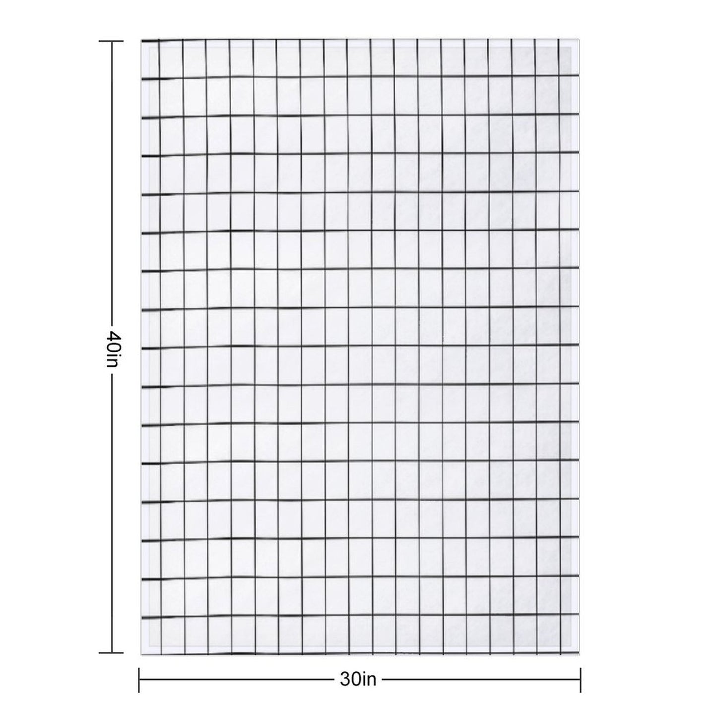 White Grid Throw Blanket