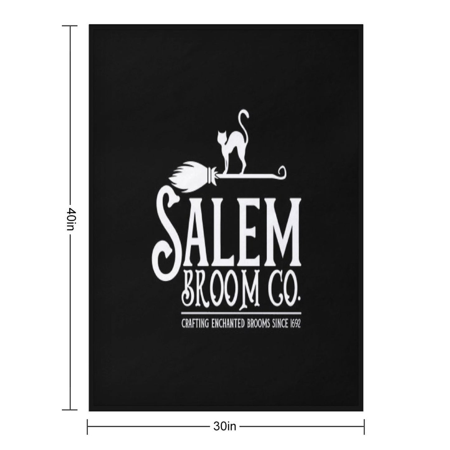 Salem Broom Company - Witch Halloween Lazy Costume Women Throw Blanket