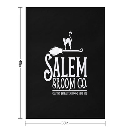 Salem Broom Company - Witch Halloween Lazy Costume Women Throw Blanket