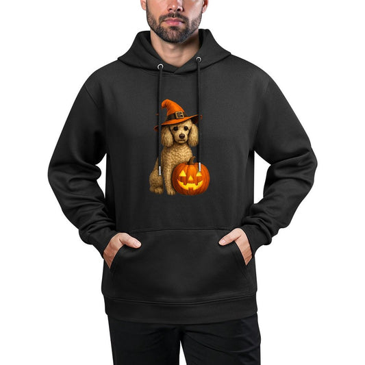 Poodle Halloween Pumpkin Witch Hat Dog Art Family Matching Durable Construction Hoodie