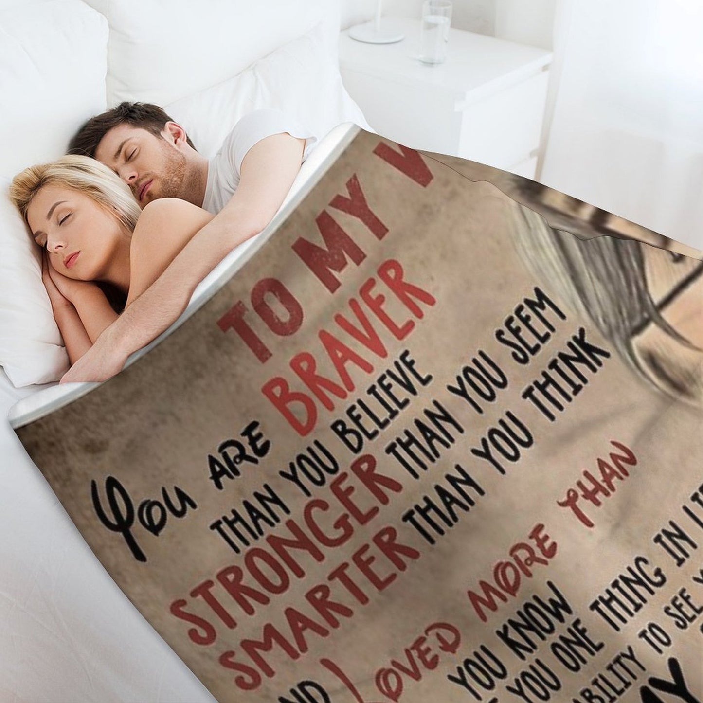 UP To My Wife Throw Blanket