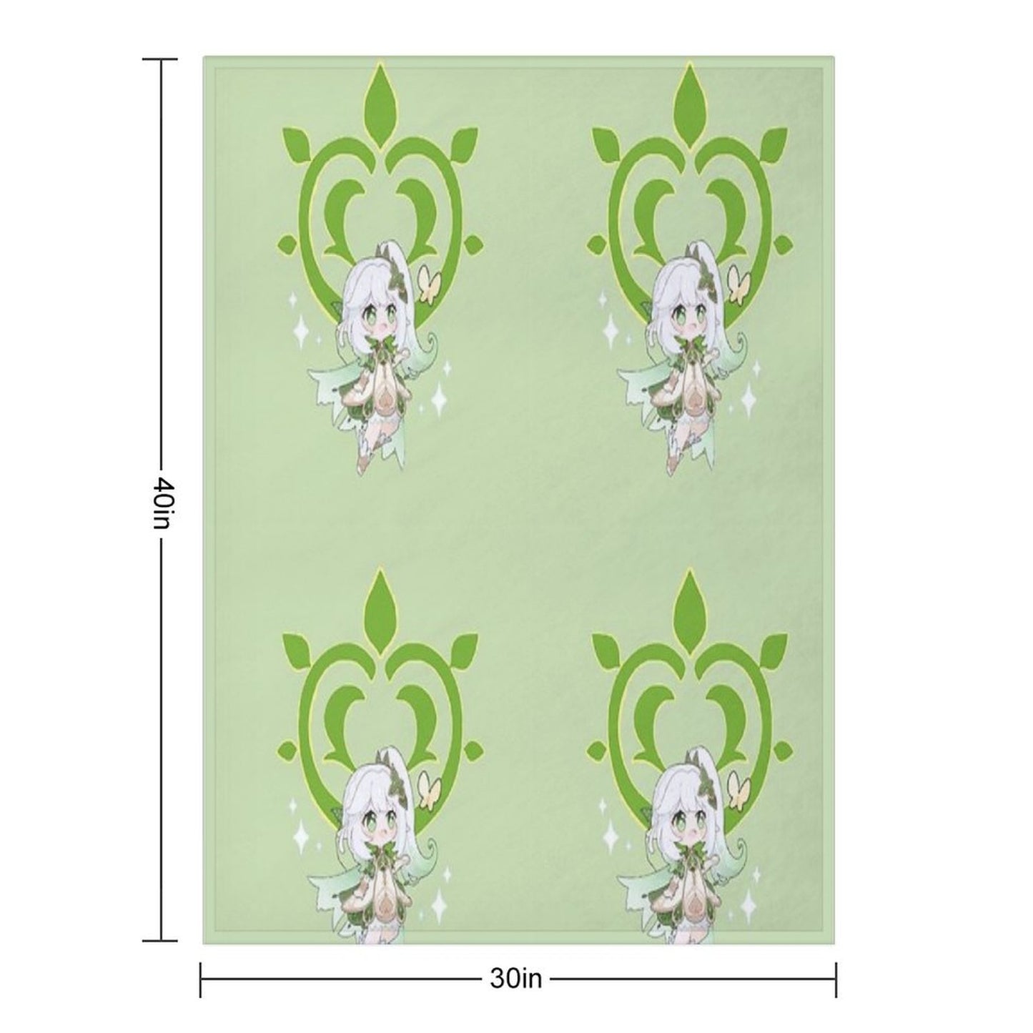 Dendro Archon. Genshin Impact. Nahida Throw Blanket