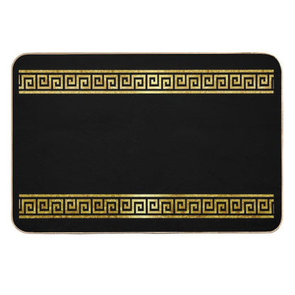 Greek Geometric Pattern  Easy Maintenance Bath Mat