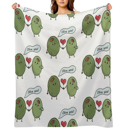 Olive You! Throw Blanket