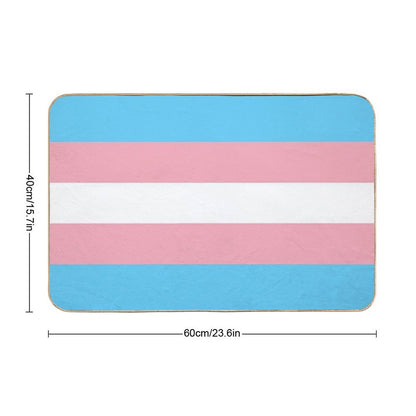 Transgender Pride Flag Bath Mat