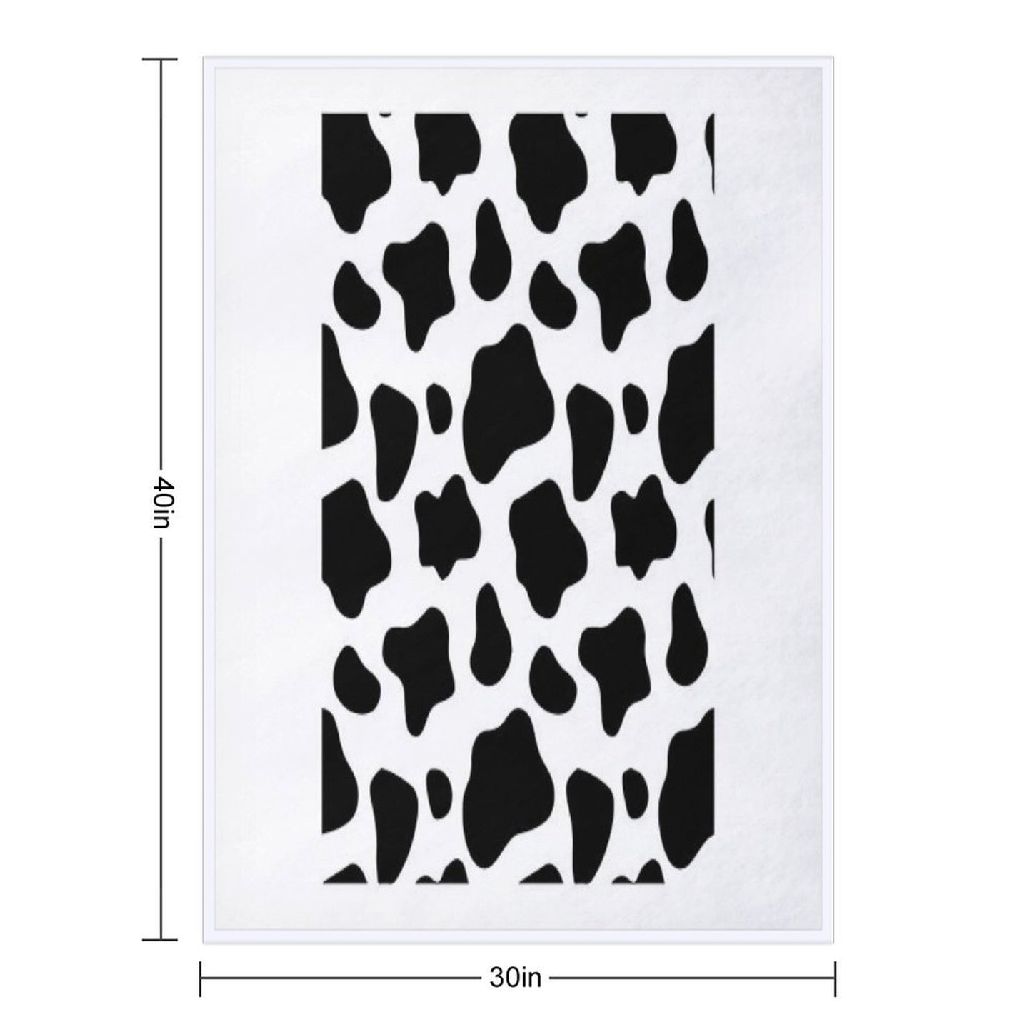 Cow Spots Pattern Cows Animal Print Throw Blanket