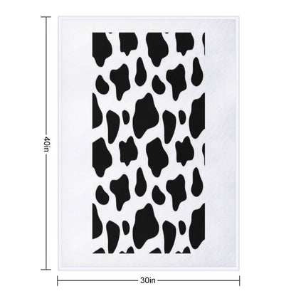 Cow Spots Pattern Cows Animal Print Throw Blanket