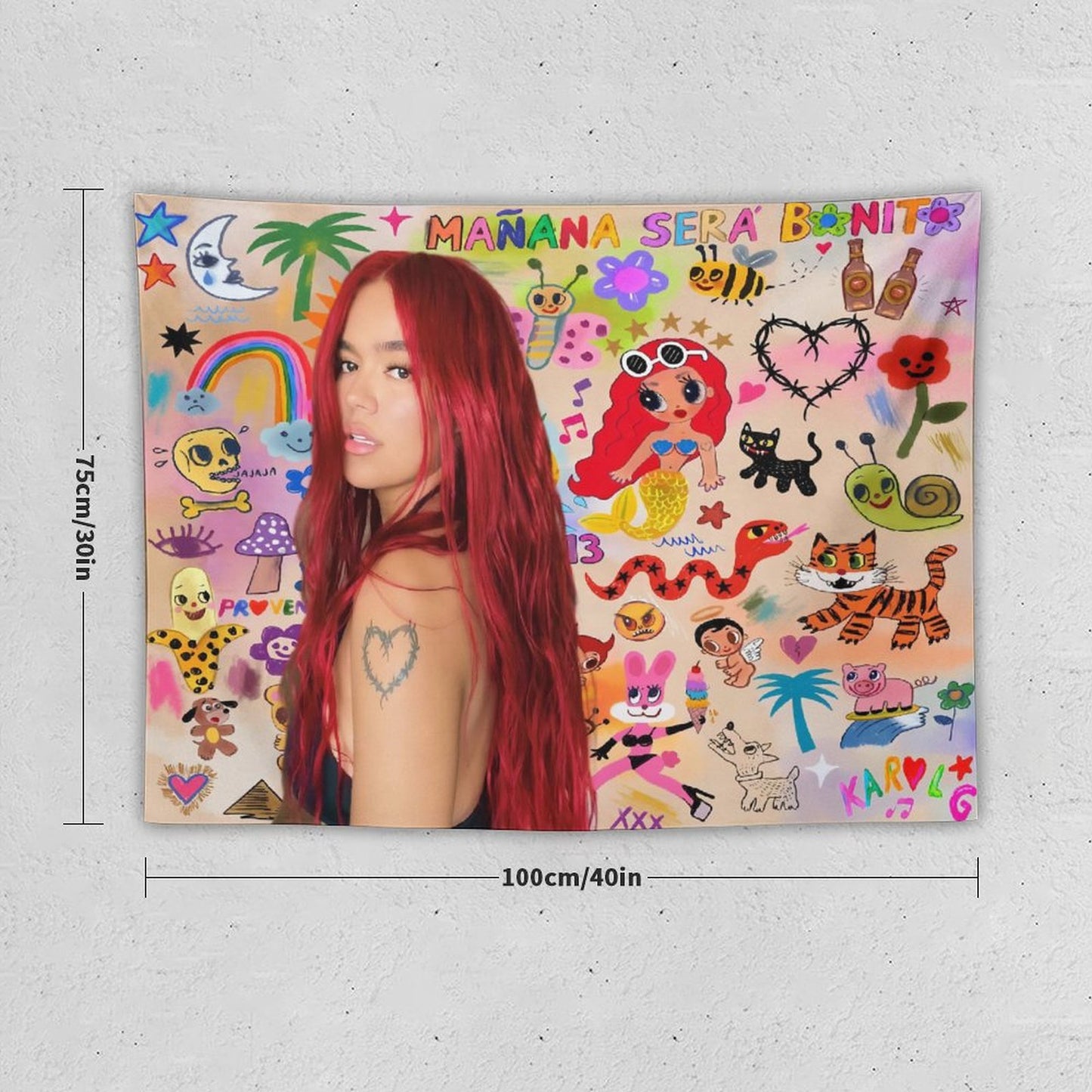 Karol Merch G Manana Sera Bonito Tapestry