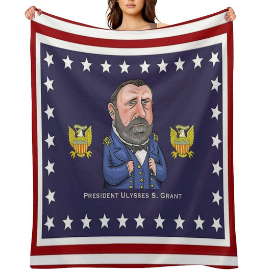 President Ulysses S. Grant Throw Blanket