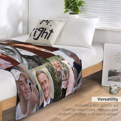 Tom Felton Collage Throw Blanket