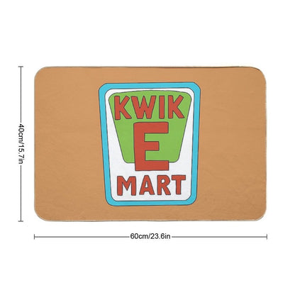 Kwik E Mart Simpsons Logo Bath Mat
